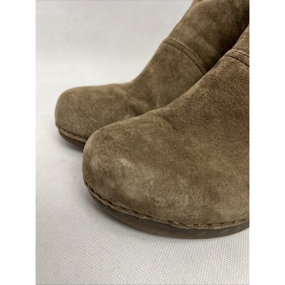 Dansko Womens Shirley Brown Leather Wedge Zip Ankle Boots Size 39 - Picture 2 of 9
